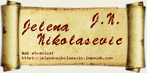 Jelena Nikolašević vizit kartica